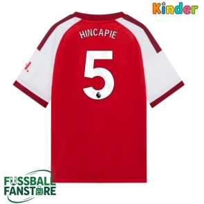Arsenal Piero Hincapie #5 Replik Heimtrikot Kinder 2026-27 Kurzarm (+ Kurze Hosen)